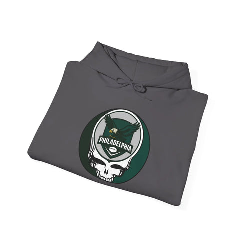 Grateful Dead - Philadelphia Eagles Stealie Grateful Dead Hoodie Sweatshirt - NFL - StealieShop