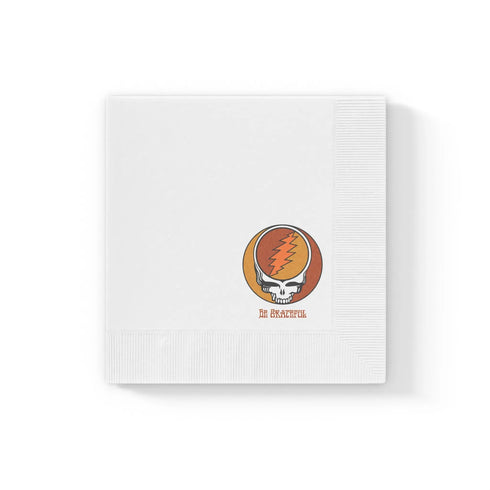 Thanksgiving Stealie White Coined Napkins - StealieShop