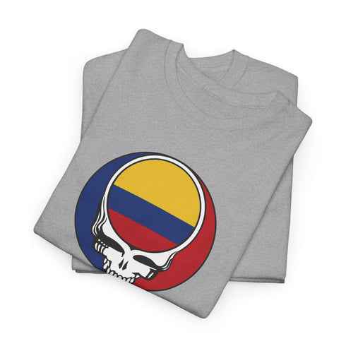 Colombia Flag Stealie Unisex Grateful Dead T-Shirt