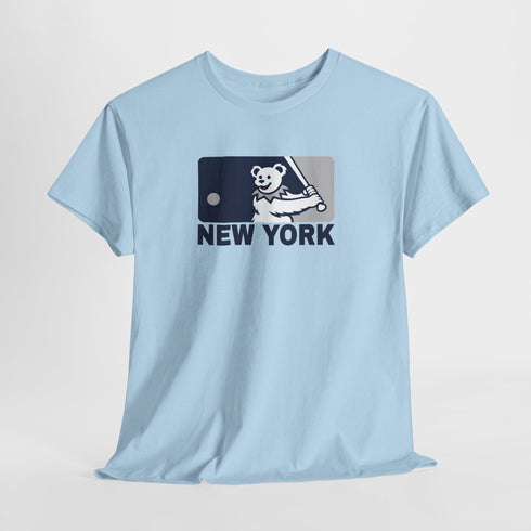 New York Yankees Dancing Bear MLB Logo Unisex Grateful Dead T-Shirt