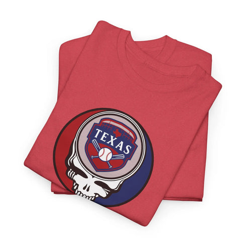 Grateful Dead - Texas Rangers Grateful Dead Steal Your Face T-Shirt - MLB - StealieShop
