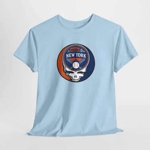 Grateful Dead - New York Mets Classic Stealie / Dancing Bear Two-Sided T-Shirt - MLB - StealieShop