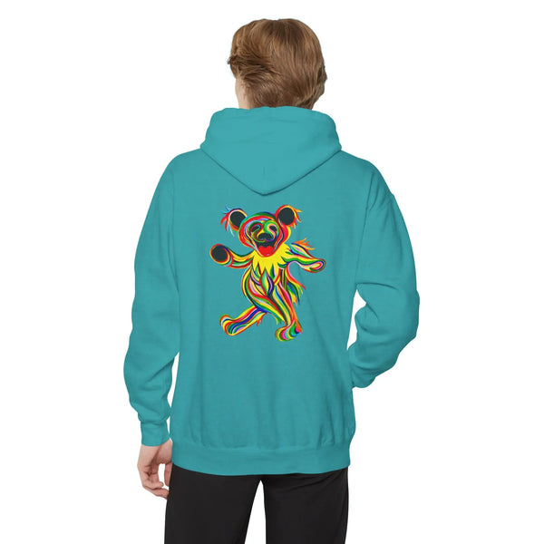 Tie-Dye Bear Vineyard Collection Unisex Garment-Dyed Hoodie StealieShop
