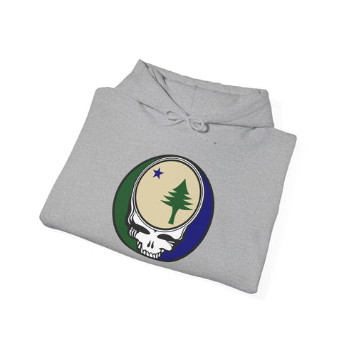 Grateful Dead - Maine Unofficial State Flag Stealie Unisex Heavy Blend Hoodie - StealieShop