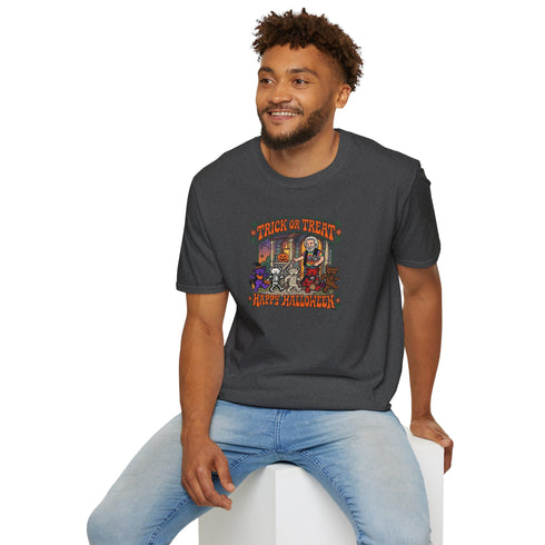 Trick-Or-Treating at Jerry's Place Halloween Stealie T-Shirt