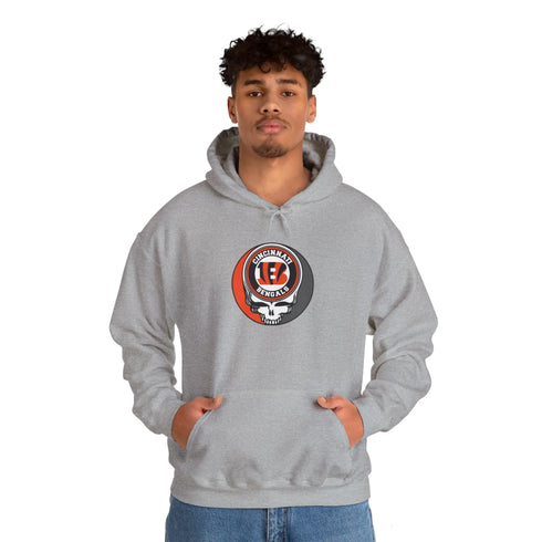 Cincinnati Bengals Grateful Dead Steal Your Face Unisex Hoodie - NFL - StealieShop