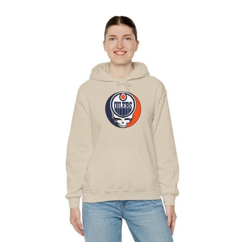 Edmonton Oilers Grateful Dead Unisex Heavy Blend Hoodie - StealieShop