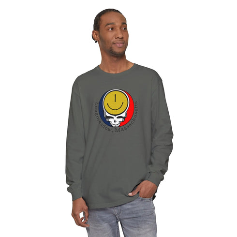 Longmeadow, MA Garment-Dyed Long Sleeve T-Shirt StealieShop