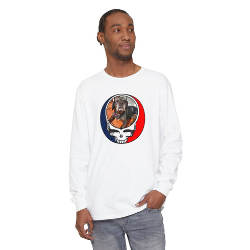 Custom Dog Garment-Dyed Long Sleeve T-Shirt