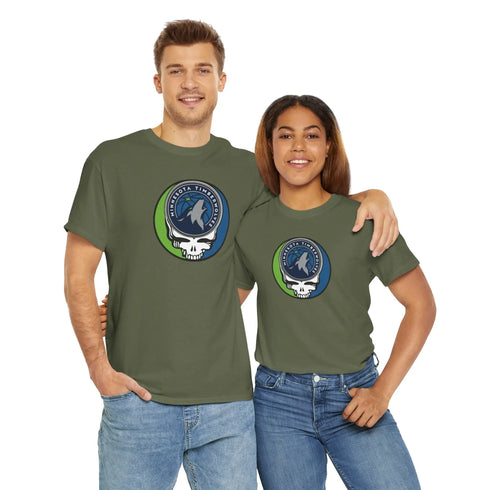 Grateful Dead - Minnesota Timberwolves Grateful Dead Steal Your Face T-Shirt - NBA - StealieShop
