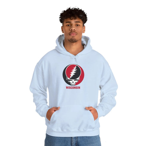 University of Wisconsin Grateful Dead Unisex Heavy Blend Hoodie - Hooded Sweatshirt StealieShop