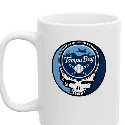 Grateful Dead - The Ballpark Collection: Tampa Bay Baseball Edition Stealie Ceramic Mug - MLB - StealieShop