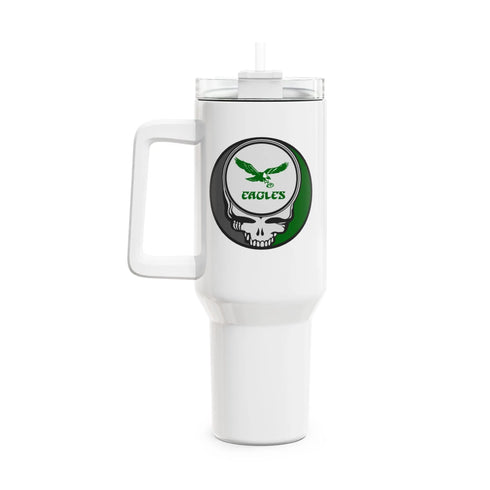 Grateful Dead - Philadelphia Eagles "Fat Man" Tumbler, Double Insulated 40oz Travel Mug - StealieShop