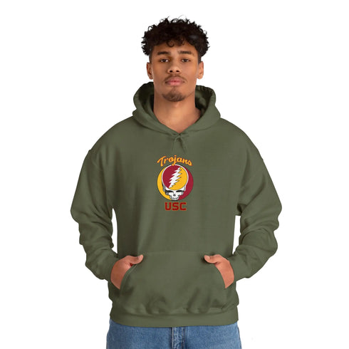 USC Grateful Dead Unisex Heavy Blend Hoodie - University of Southern California Trojans - StealieShop