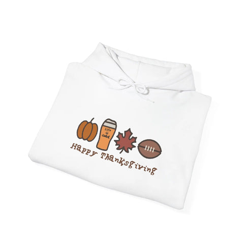 Life is dead. Happy Thanksgiving Unisex Heavy Blend Hoodie