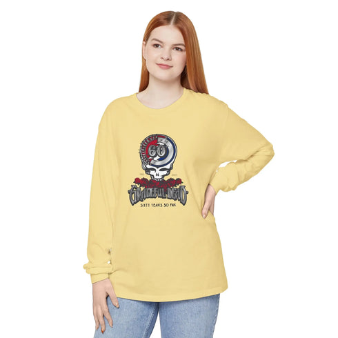 Grateful Dead - Grateful Dead 60th Anniversary Vineyard Collection Garment-dyed Long Sleeve T-Shirt - StealieShop