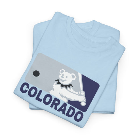 Colorado Rockies Dancing Bear MLB Logo Unisex Grateful Dead T-Shirt