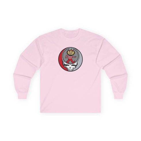 Grateful Dead - Dancing Buckeye Stealie Grateful Dead Long Sleeve Tee - StealieShop