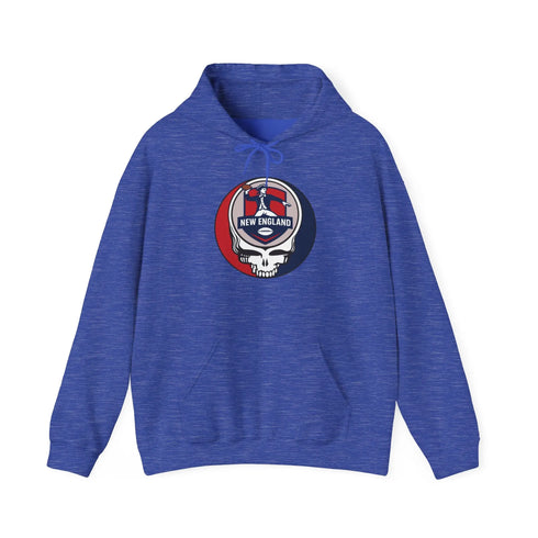 Grateful Dead - New England Patriots Grateful Dead Hooded Sweatshirt - NFL - StealieShop