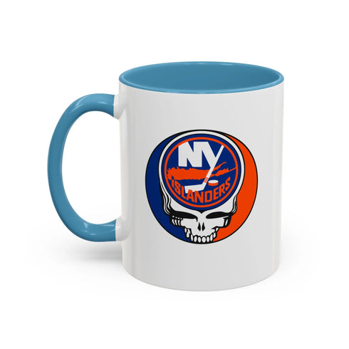 New York Islanders Grateful Dead Stealie Coffee Mug (11oz or 15oz) - StealieShop