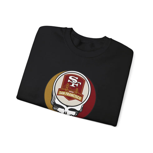 Grateful Dead - San Franisco 49ers Grateful Dead Stealie Crewneck Sweatshirt - StealieShop