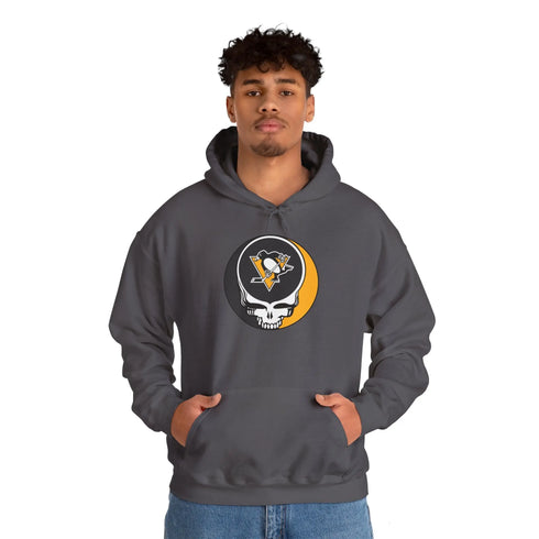 Pittsburgh Penguins Grateful Dead Unisex Heavy Blend Hoodie StealieShop