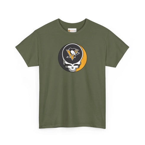 Grateful Dead - Pittsburgh Penguins Grateful Dead Steal Your Face T-Shirt - NHL - StealieShop