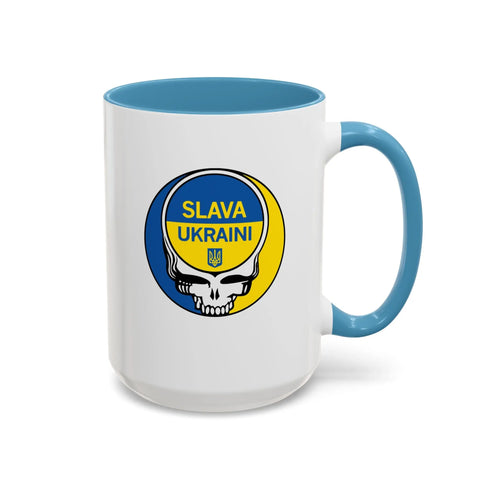 Grateful Dead - Slava Ukraini Grateful Dead Stealie Coffee Mug - StealieShop