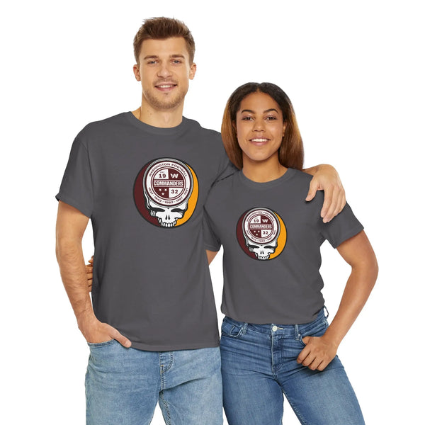 Grateful Dead - Washington Commanders Grateful Dead Steal Your Face T-Shirt - NFL - StealieShop