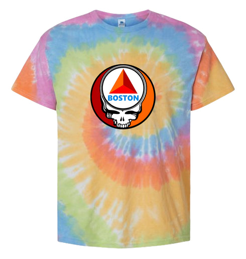 Boston Red Sox Fenway Citgo Sign Stealie Tie-Dye Grateful Dead T-Shirt