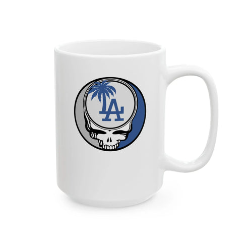 Grateful Dead - Los Angeles Dodgers Stealie Ceramic Mug - MLB - StealieShop