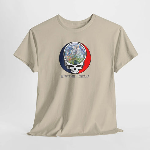Whitefish Trail Map Stealie Grateful Dead T-Shirt