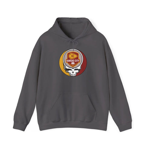 Grateful Dead - Kansas City Chiefs Stealie Grateful Dead Hooded Sweatshirt - NFL - StealieShop