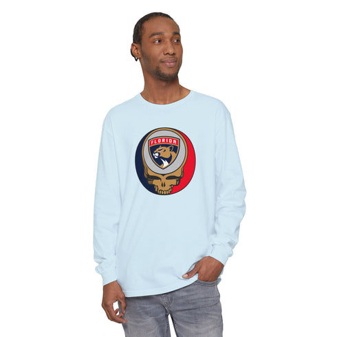 Florida Panthers Vineyard Collection Unisex Garment-Dyed Long Sleeve T-Shirt