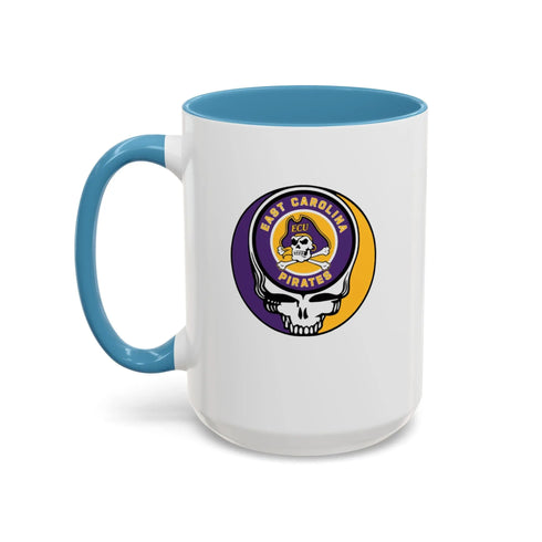 East Carolina University Pirates Grateful Dead Stealie Coffee Mug (11oz or 15oz) - StealieShop
