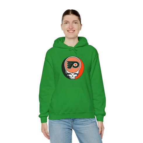 Philadelphia Flyers Grateful Dead Unisex Heavy Blend Hoodie StealieShop