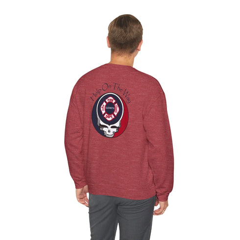 Elizabeth Fire Department Grateful Dead Stealie Crewneck Sweatshirt StealieShop