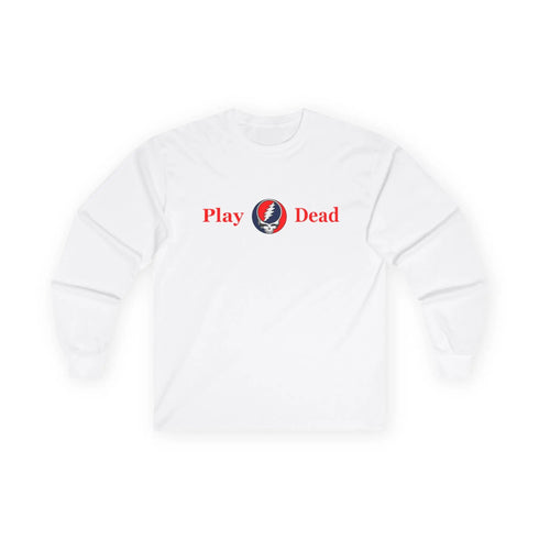 Grateful Dead - Play Dead Stealie Unisex Ultra Cotton Long Sleeve Tee - StealieShop