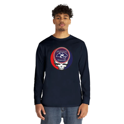 Grateful Dead - Miller Place Wrestling Stealie Long Sleeve Crewneck Tee - StealieShop