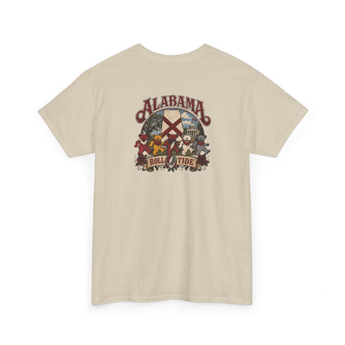 Alabama Roll Tide Two-Sided Grateful Dead T-Shirt