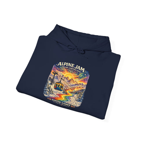 "Alpine Jam" 2026 Milan Cortina Olympics Unisex Heavy Blend Grateful Dead Hoodie
