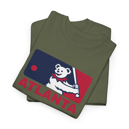 Atlanta Braves Dancing Bear MLB Logo Unisex Grateful Dead T-Shirt