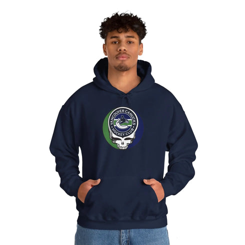 Vancouver Canucks Grateful Dead Unisex Heavy Blend Hoodie StealieShop