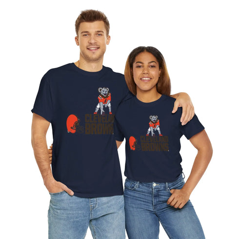 Cleveland Browns Dancing Bear Grateful Dead T-Shirt - NFL - StealieShop