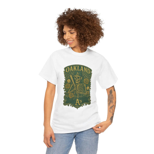 Grateful Dead - Oakland A's Retro Poster Art T-shirt - StealieShop