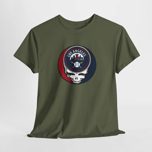Grateful Dead - Los Angeles Angels Grateful Dead Steal Your Face T-Shirt - MLB - Anaheim - StealieShop