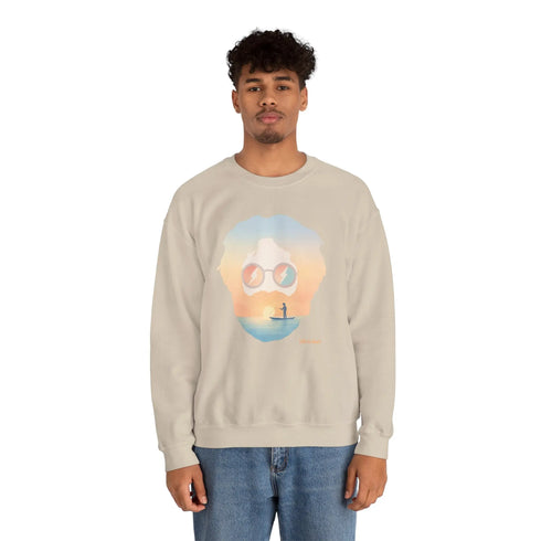 Grateful Dead - Tropical Jerry Life is dead. Crewneck Sweatshirt - StealieShop