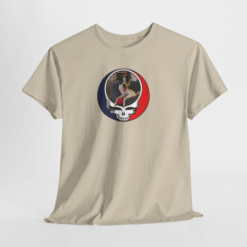Custom Dog Stealie Grateful Dead T-Shirt