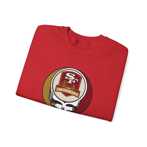 Grateful Dead - San Franisco 49ers Grateful Dead Stealie Crewneck Sweatshirt - StealieShop