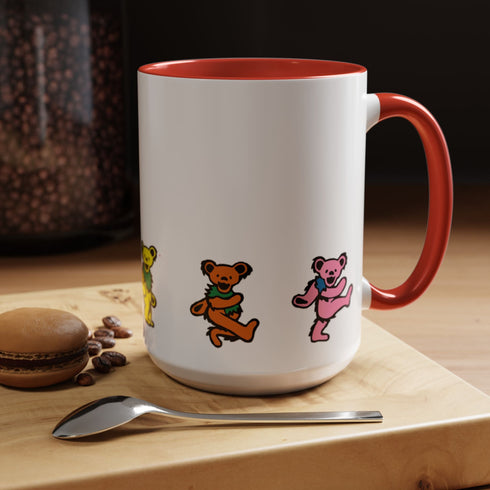 Grateful Dead - Dancing Bears Stealie Coffee Mug - StealieShop